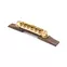 Tune-o-matic Bridge für Archtop Guitar, Gold auf indischem Rosenholz Tune-o-matic Bridge für Archtop Guitar, Gold auf indischem Rosenholz