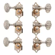 Waverly Gitarren-Tuner mit gravierten Knöpfen für feste Steckköpfe, Nickel, 3L/3R