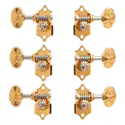 Waverly Guitar Tuner mit gravierten Drehknöpfen für solide Steckköpfe, Gold, 3L/3R