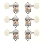 Waverly Gitarren-Tuner mit Ivoroid-Knöpfen für feste Zapfen, Nickel, 3L/3R