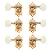 Waverly Gitarren-Tuner mit Ivoroid-Knöpfen für massive Zapfenköpfe, Gold, 3L/3R