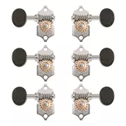 Waverly Guitar Tuner mit knöchernen Knöpfen für geschlitzt Zapfenköpfe, Nickel, 3L/3R