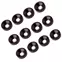 Halsbefestigungshülsen, schwarz, Packung mit 12 Stück Halsbefestigungshülsen, schwarz, Packung mit 12 Stück