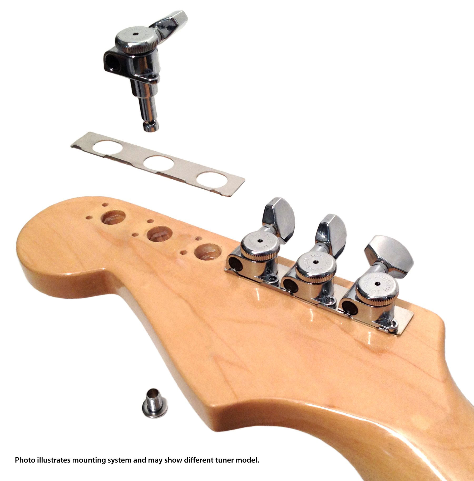 „Hipshot Grip-Lock Vintage Closed Gear 6-In-Line“-Stimmmechaniken-Upgrade-Set