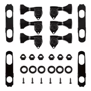 Hipshot Grip-Lock Open Gear 3+3 Stimmmechanik-Upgrade-Set, schwarz