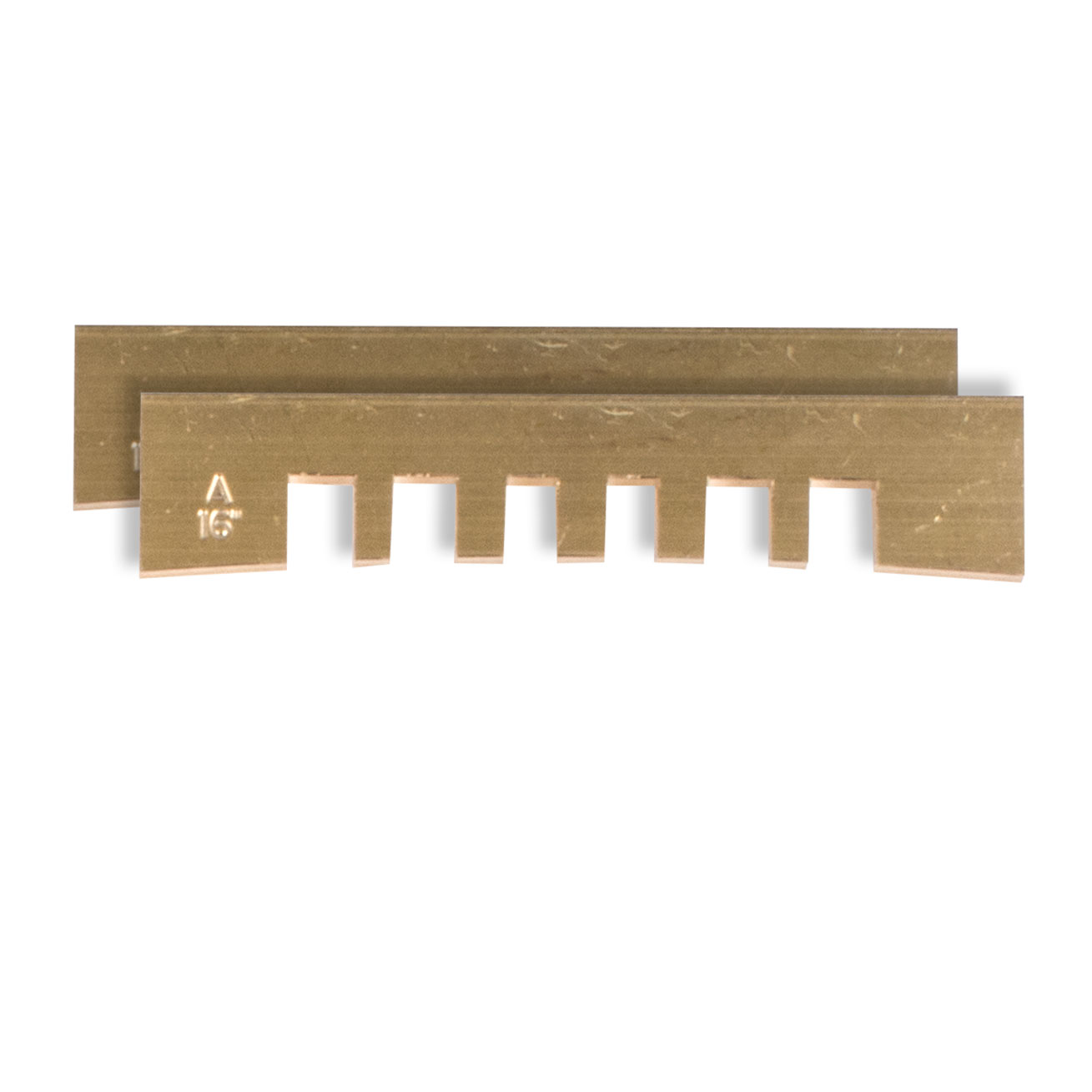 Notched Fret Press Inserts, 16" radius, set of 2