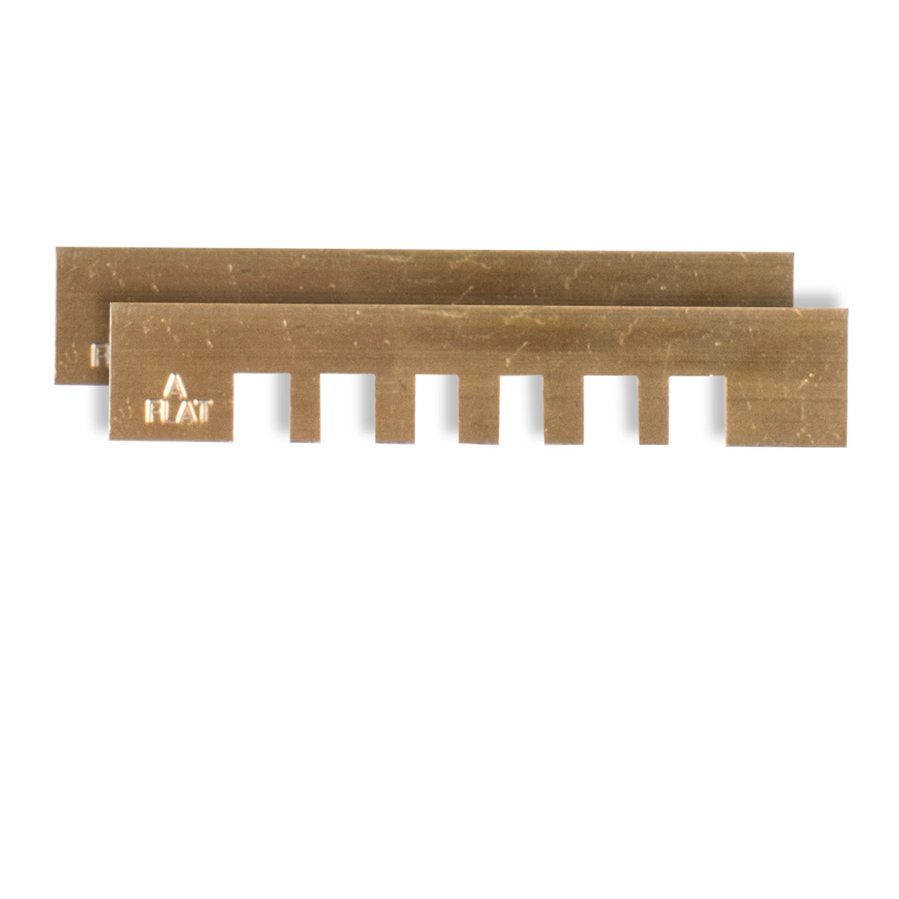 Presseinsätze mit eingekerbter Revolverpresse, flach, Satz à 2