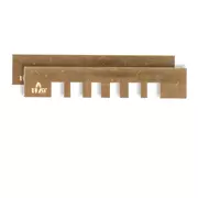 Presseinsätze mit eingekerbter Revolverpresse, flach, Satz à 2