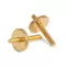 Pfosten/Daumenräder für Original ABR-1 Tune-o-matic Steg, Gold, Satz à 2 Pfosten/Daumenräder für Original ABR-1 Tune-o-matic Steg, Gold, Satz à 2