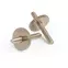 Pfosten/Daumenräder für Original ABR-1 Tune-o-matic Steg, Nickel, Satz à 2 Pfosten/Daumenräder für Original ABR-1 Tune-o-matic Steg, Nickel, Satz à 2
