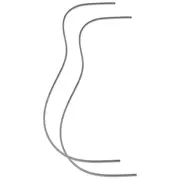 Herringbone-Randeinlage, 2er-Set, Dreadnought Form