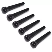 Waverly schwarze Stegstifte, ungeschlitzt, ohne Punkt, Satz mit 6 Stück