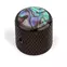 Abalone Top Dome-Drehknopf, schwarz Abalone Top Dome-Drehknopf, schwarz
