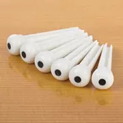 Waverly Ivoroid Steg, geschlitzt, mit schwarzem Punkt, 6er-Satz