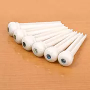 Waverly Ivoroid Steg Pins mit Abalone Griffbretteinlage, geschlitzt, Satz mit 6 Stück