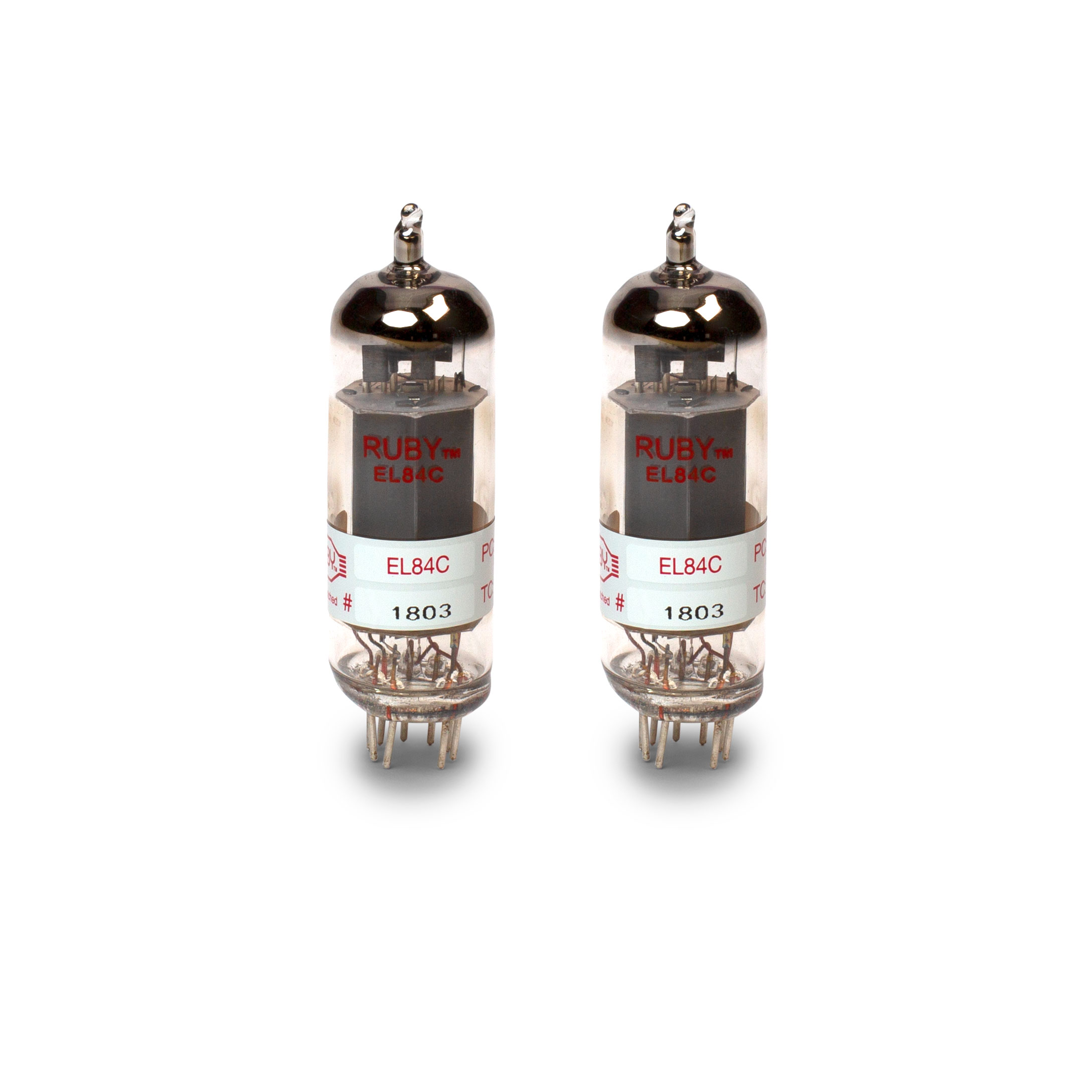Ruby Tubes EL84C Power Tubes, passendes Paar