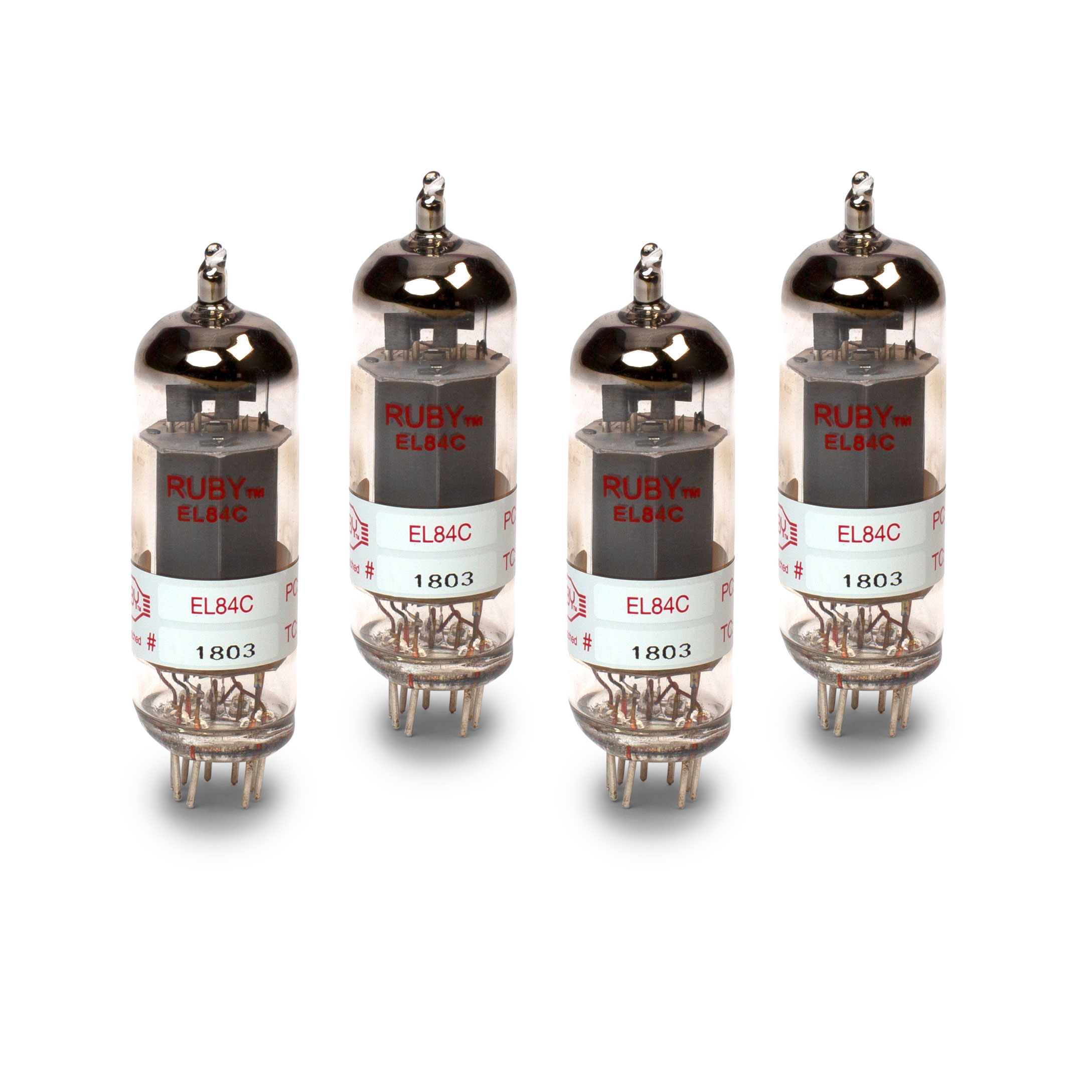 Ruby Tubes EL84C Power Tubes, passend zu Vierfach