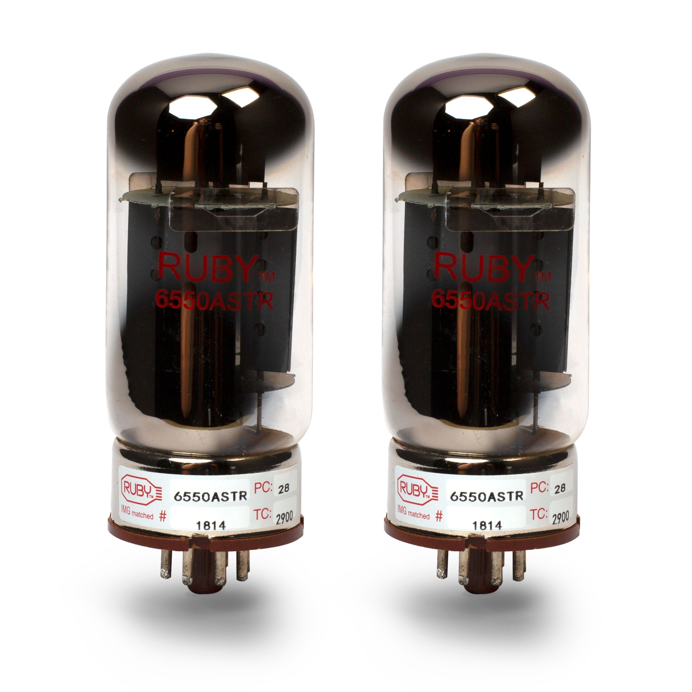 Ruby Tubes 6550ASTR Power Tubes, passendes Paar