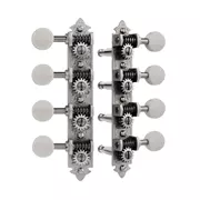 Waverly A-Style-Mandoline mit elfenbeinfarbenen Knöpfen, Satinsilber