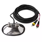 RCA-Fußschalter für Ampere, zwei Tasten, Chrom