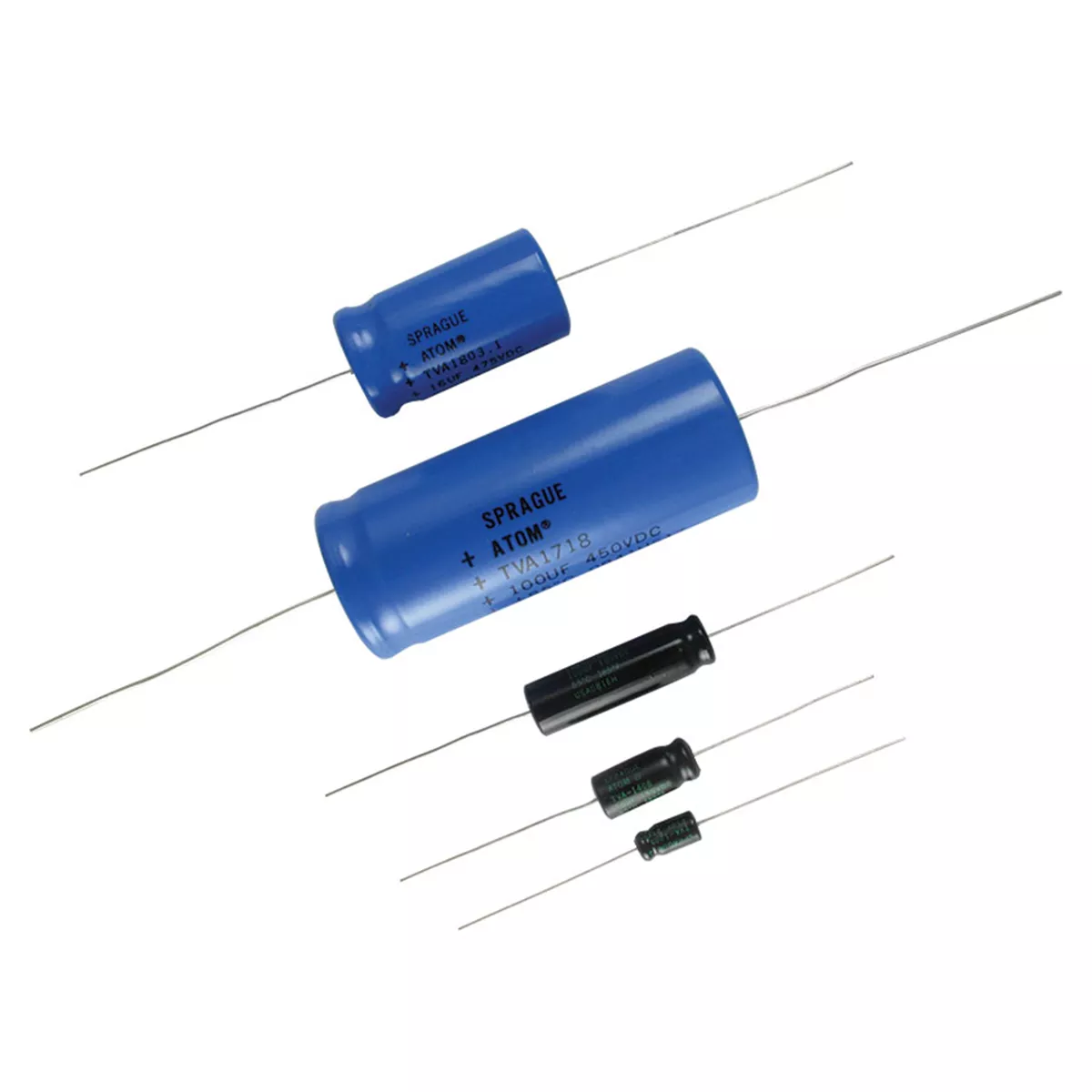 Elektrolytische Kappen für Sprague Atom Elektrolytische Kappen für Sprague Atom