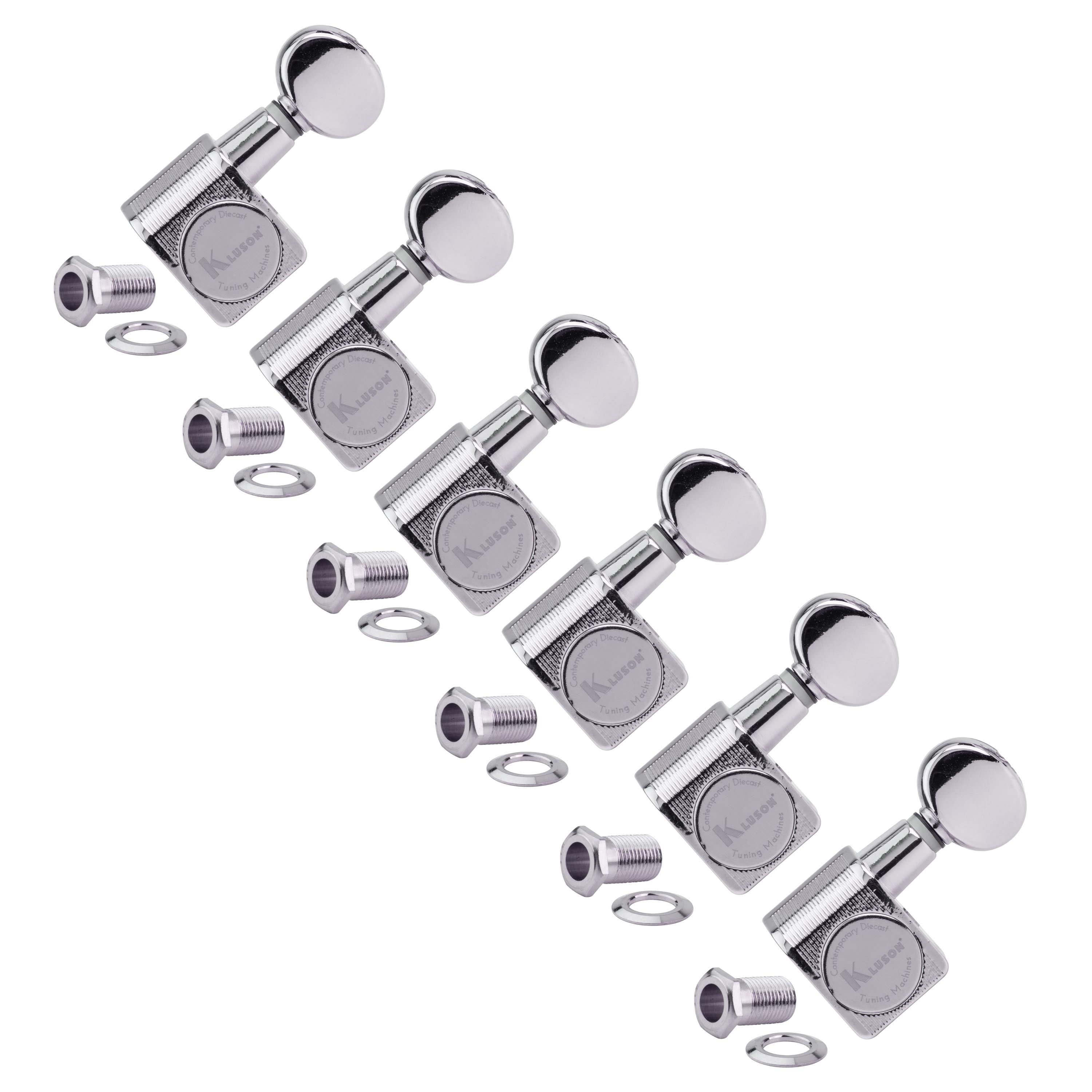 Kluson 6-In-Line Druckguss-Tuner mit 2-Pin für Fender 