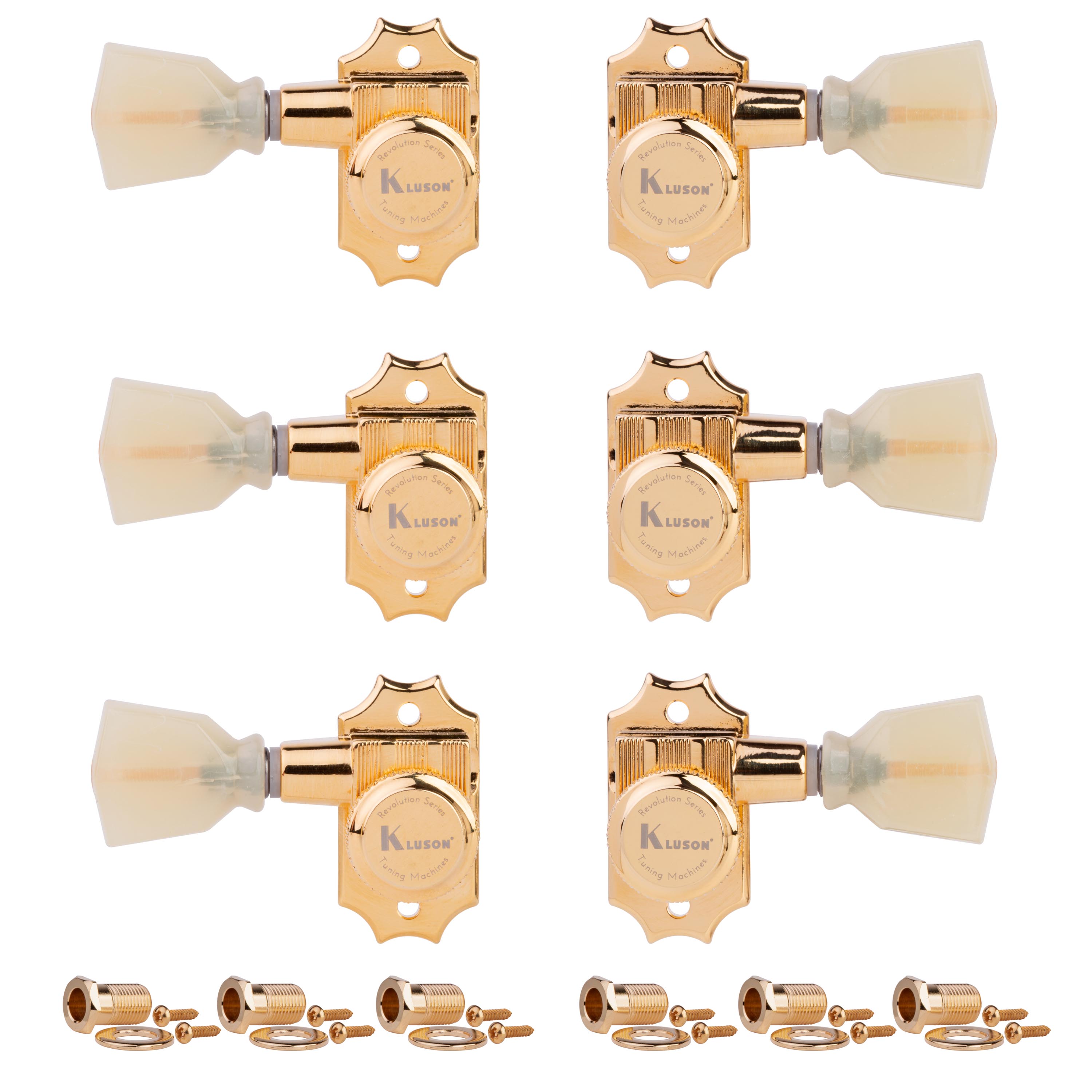 „Kluson 3+3 Locking Revolution Series G-Mount“-Stimmmechaniken