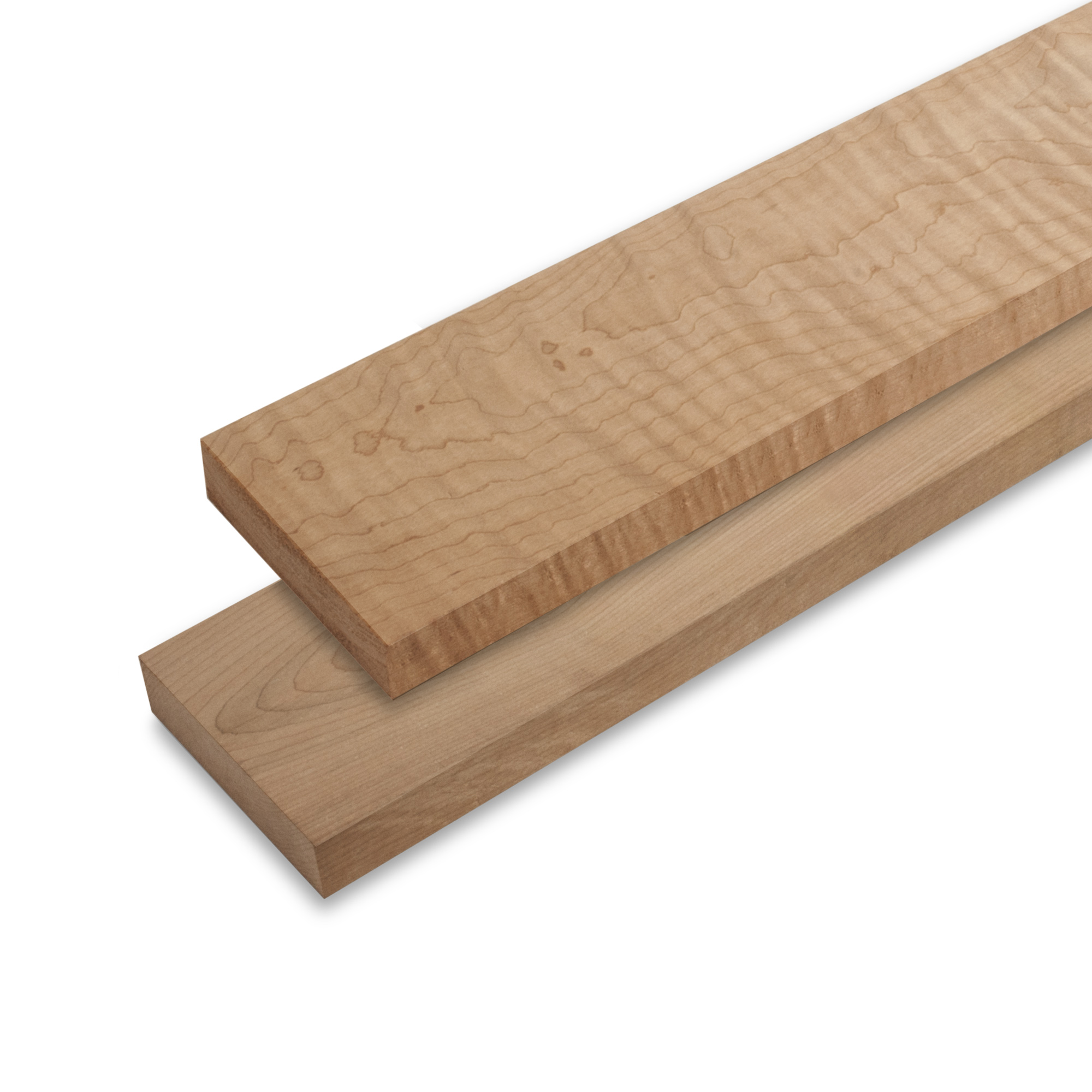 Halsrohlinge für E-Gitarre aus torrefiziertem Ahorn Halsrohlinge für E-Gitarre aus torrefiziertem Ahorn