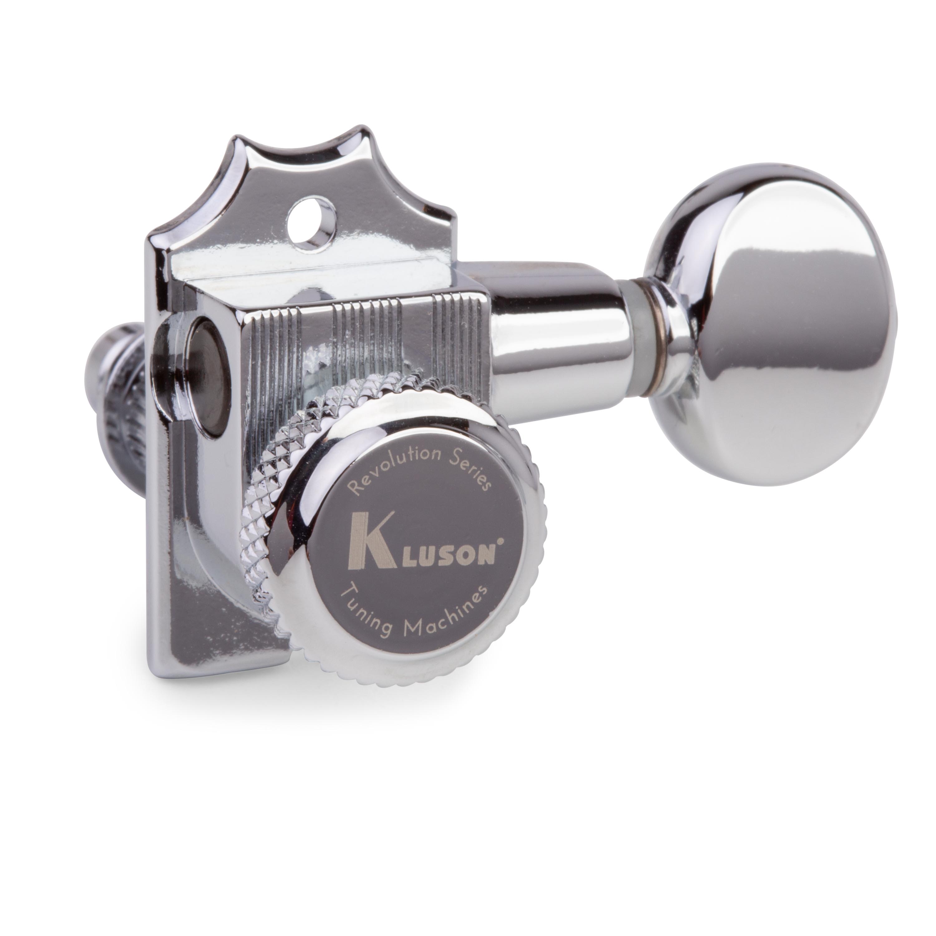 Kluson 6-In-Line Locking Revolution Serie H-montierte, nicht kragenförmige Tuner