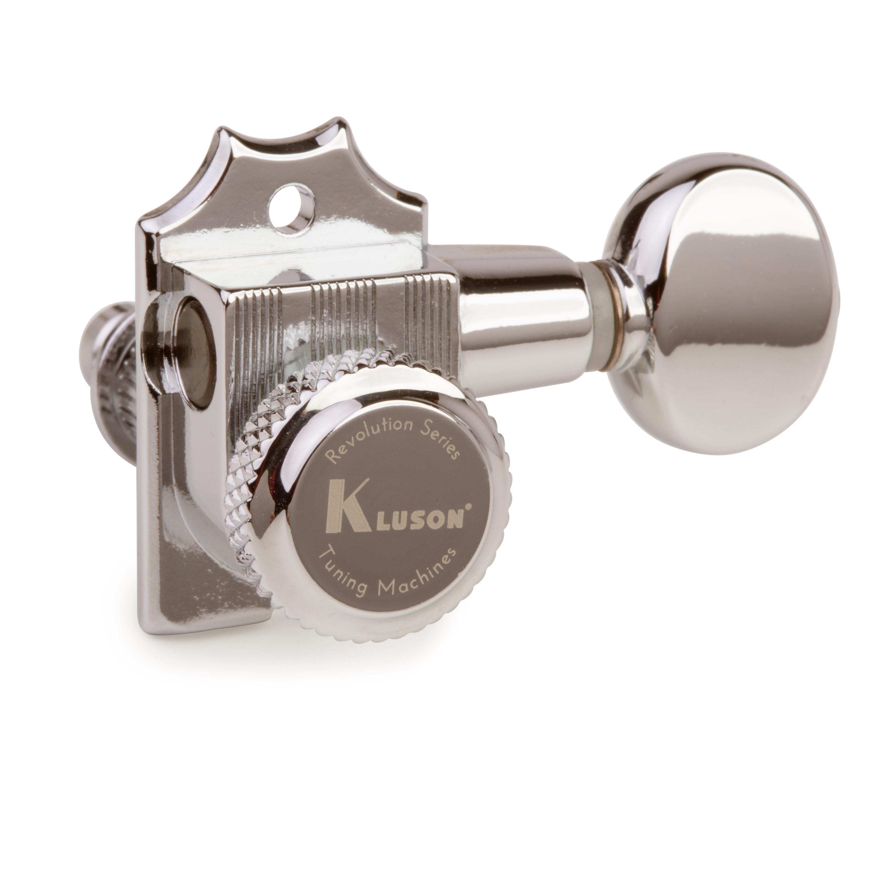 Kluson 6-In-Line Locking Revolution Serie H-montierte, nicht kragenförmige Tuner