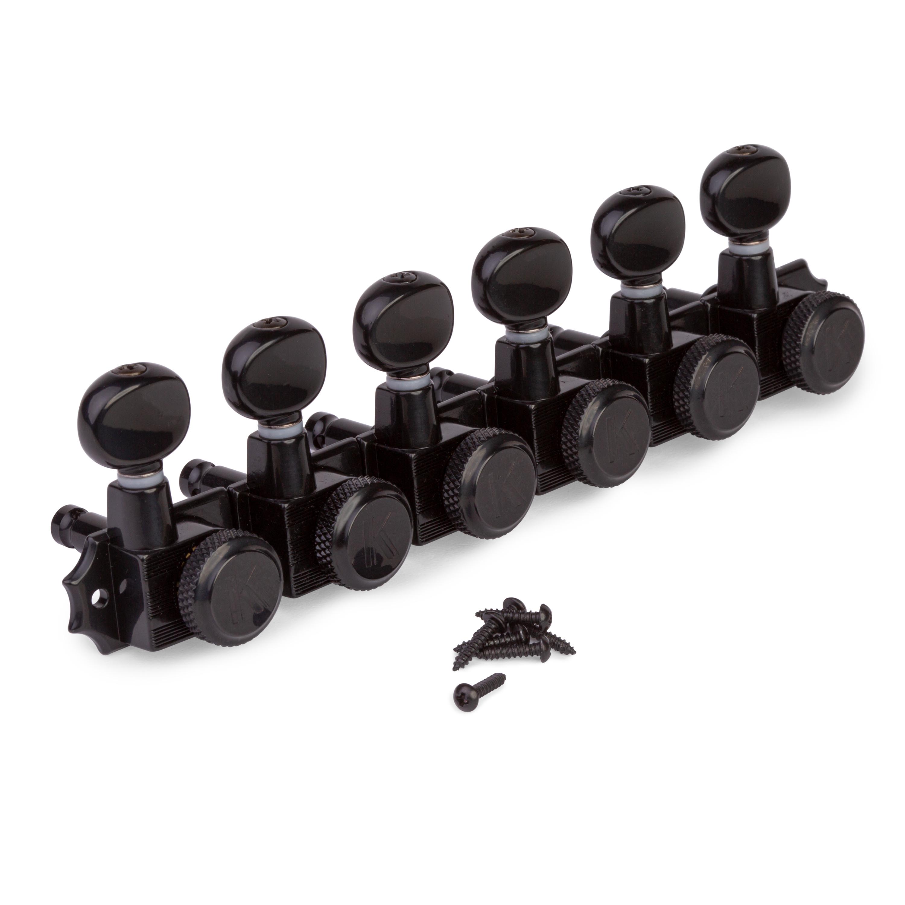 Kluson 6-In-Line Locking Revolution Serie H-montierte, nicht kragenförmige Tuner