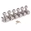 Kluson 6-In-Line Locking Revolution Series H-montierte, nicht kragenförmige Tuner, Nickel Kluson 6-In-Line Locking Revolution Series H-montierte, nicht kragenförmige Tuner, Nickel