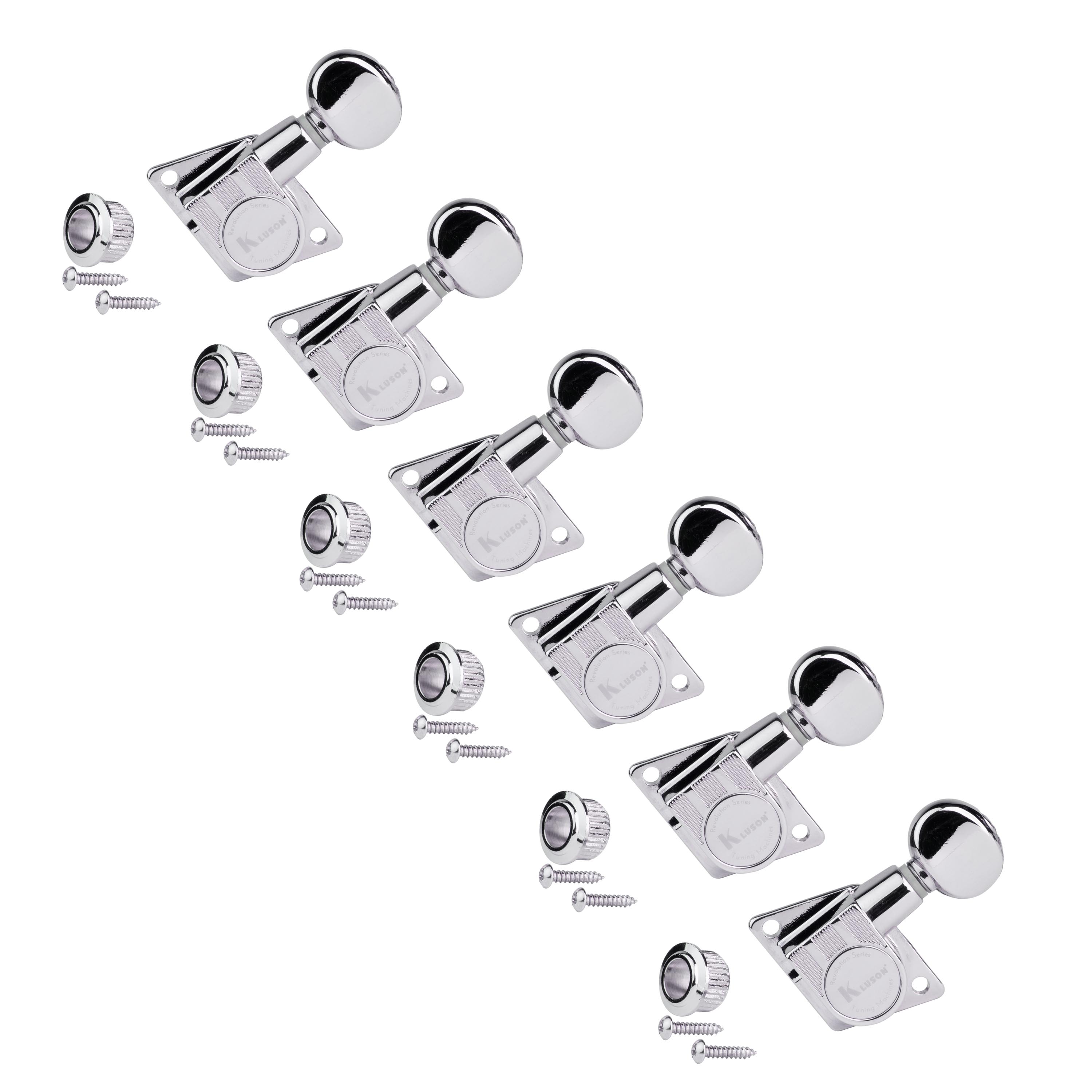 „Kluson 6-In-Line Revolution Series F-Mount“-Stimmmechaniken für Fender-Gitarren