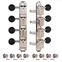Kluson 4-On-Plate Supreme Serie Mandolin-Tuner im A-Stil, Nickel Kluson 4-On-Plate Supreme Serie Mandolin-Tuner im A-Stil, Nickel