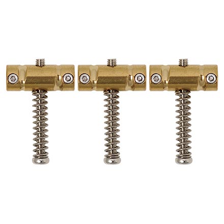 Gotoh In-Tune Compensated Saddles For Tele, Brass, Set of 3