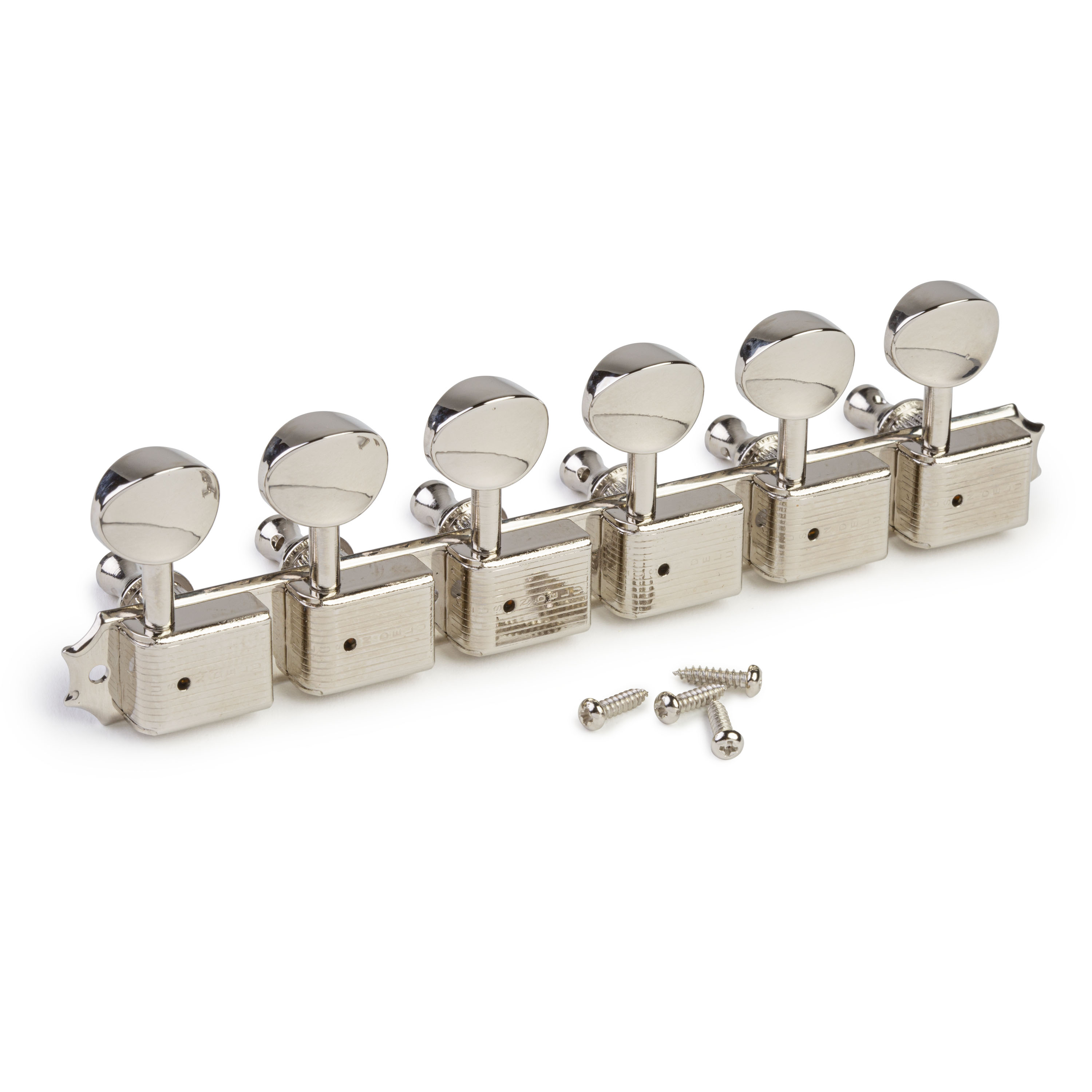 „Kluson 6-On-Plate Deluxe Series Tuners Single Line“-Stimmmechaniken