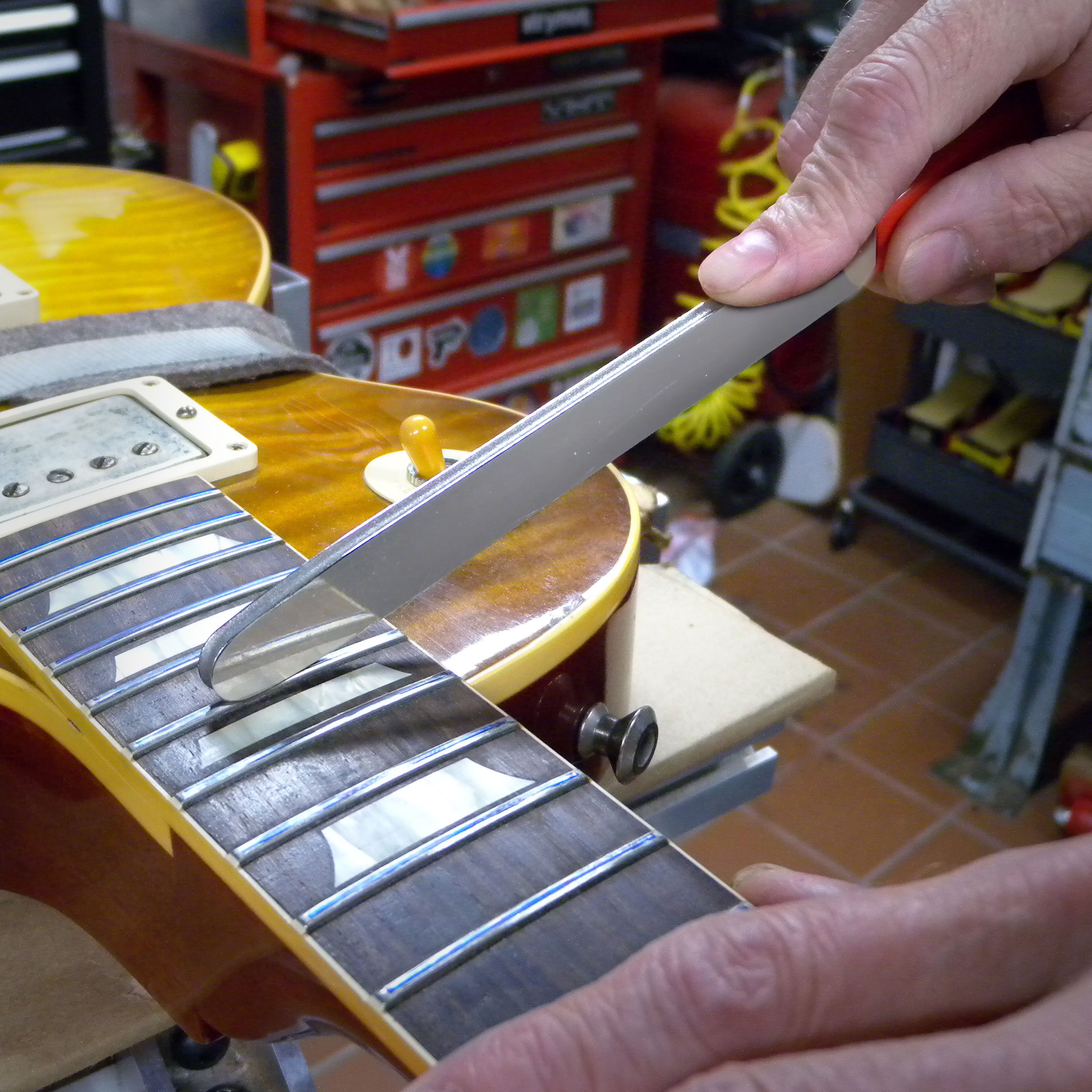 Diamant-Fret-File mit runder Nase
