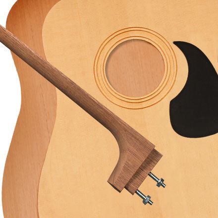StewMac Dreadnought Acoustic Guitar Kit, Bolt-on Neck, Torrefied Top, Mahogany Back &amp; Sides