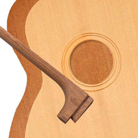StewMac Triple-O Acoustic Guitar Kit, Dovetail Neck, Torrefied Top, Mahogany Back + Sides