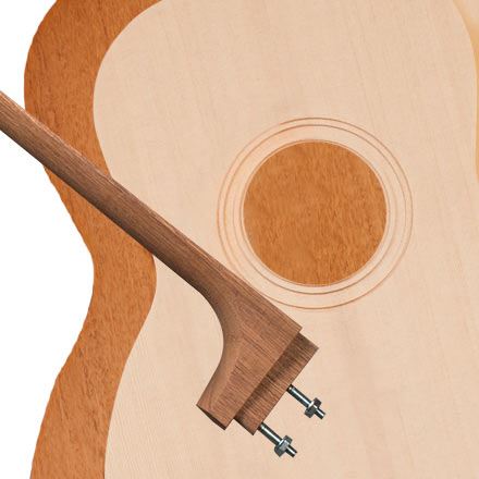 StewMac Triple-O Acoustic Guitar Kit, Bolt-on Neck, Sitka Top, Mahogany Back + Sides
