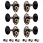 Schertler Guitar Tuning Keys für 3+3 Solid Pegheads – knöcherne Knöpfe, Metallic mit Ebenholz Schertler Guitar Tuning Keys für 3+3 Solid Pegheads – knöcherne Knöpfe, Metallic mit Ebenholz