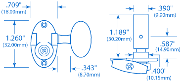 Schertler Klassische Gitarren-Tuning-Tasten