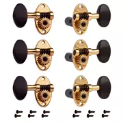 Schertler Classical Guitar Tuning Keys, Hellgold mit Ebenholz