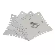 Radiuslehren, gekerbt, Satz à 4