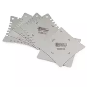 Radiuslehren, kompletter Satz à 6