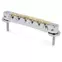 TonePros AVR2G ABR-1 Tune-o-matic Brücke mit G Formula Saddles, Chrome, gekerbt TonePros AVR2G ABR-1 Tune-o-matic Brücke mit G Formula Saddles, Chrome, gekerbt