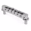 TonePros TP6R Tune-o-matic Brücke mit Roller, Chrom TonePros TP6R Tune-o-matic Brücke mit Roller, Chrom