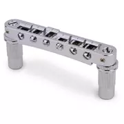 TonePros TPFA Tune-o-matic Steg aus Aluminium mit Bell Brass-Sätteln, Chrom