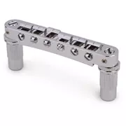 TonePros Tune-o-matic-Steg aus TPFA Aluminium mit Bell Brass-Sätteln, Nickel