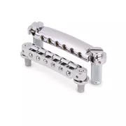 TonePros LPS02 Tune-o-matic Steg- und Reitstück-Set, Nickel, nicht eingekerbt